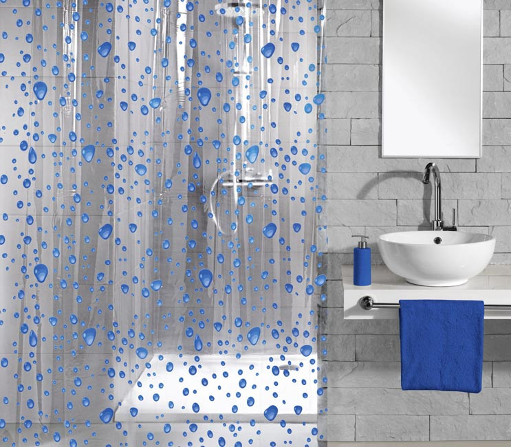 Zasłona Bubble Marine 180x200