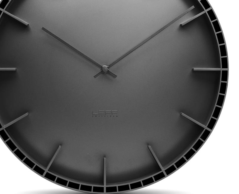 Zegar LEFF dome45 black