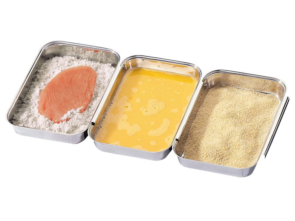 Zestaw 3 miseczek do panierowania Kuchenprofi