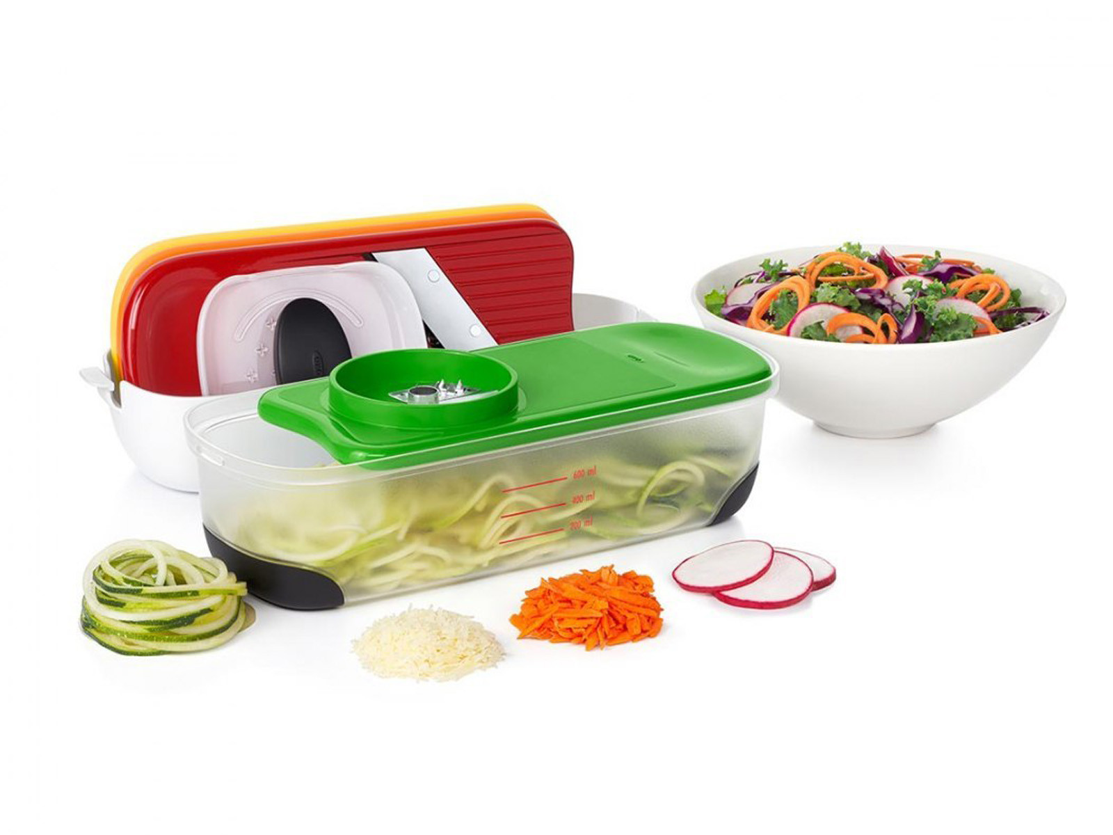 Zestaw 3 tarek i spiralizer OXO Good Grips