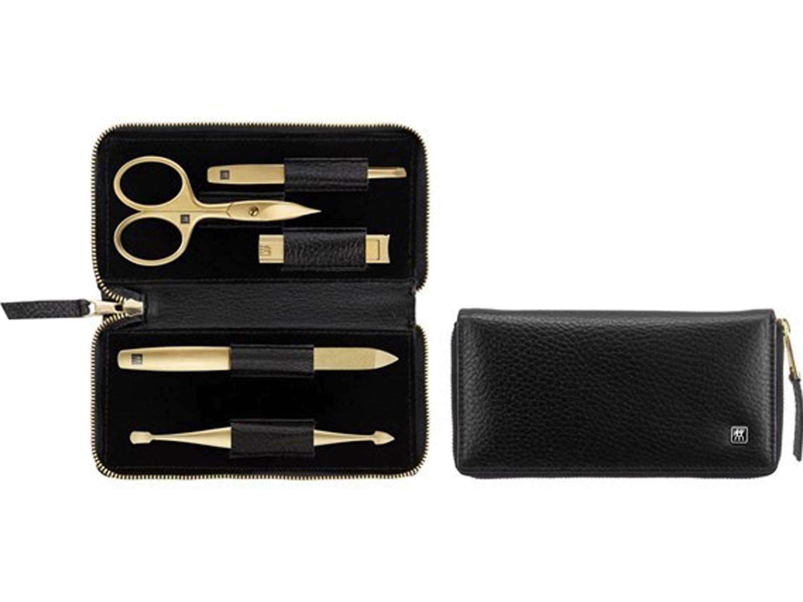 Zestaw do manicure Zwilling Twinox Gold Edition 5 elementów w etui z zamkiem