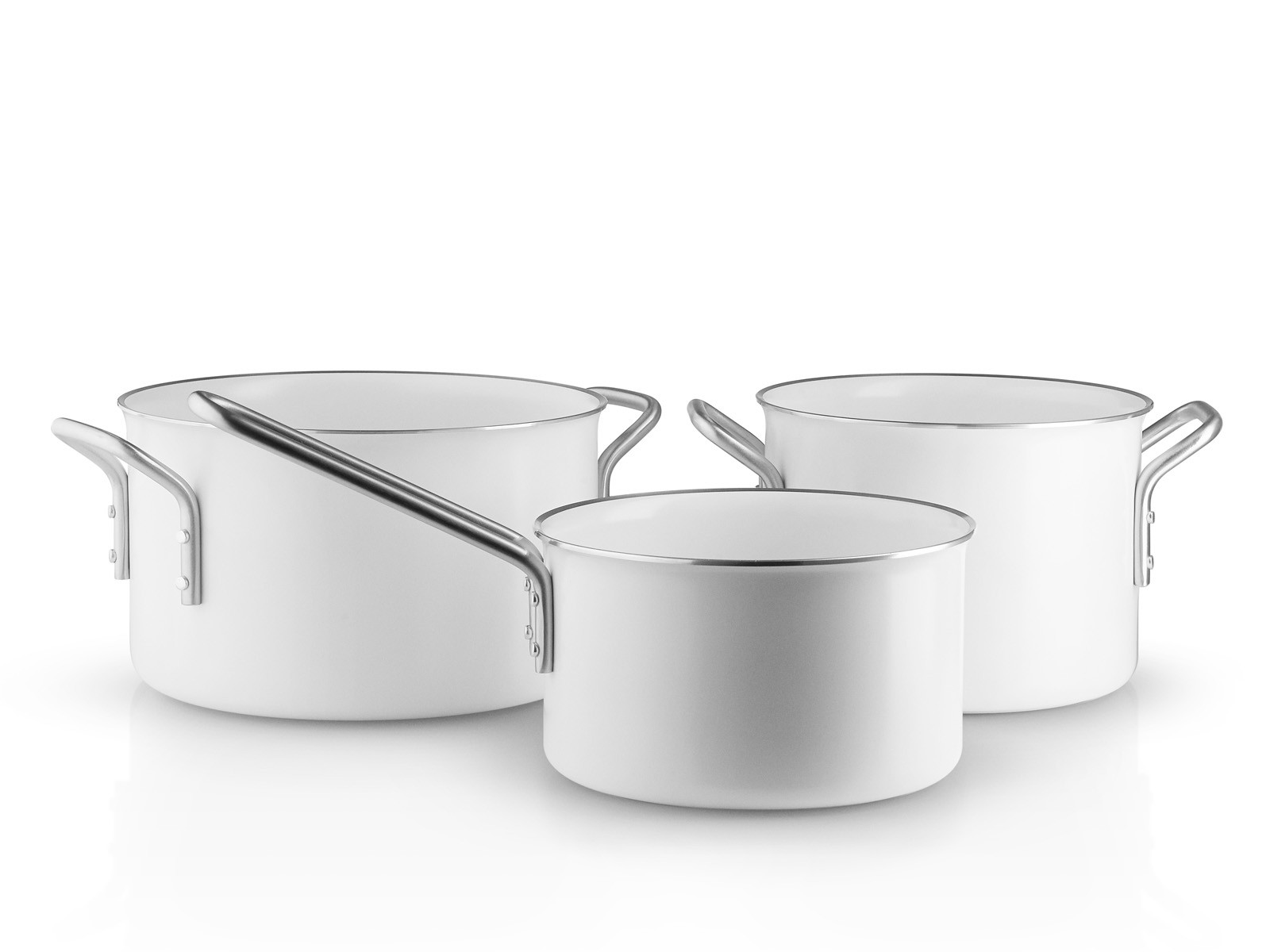 Zestaw garnków Eva Solo Trio White Line Ceramic 3-częściowy