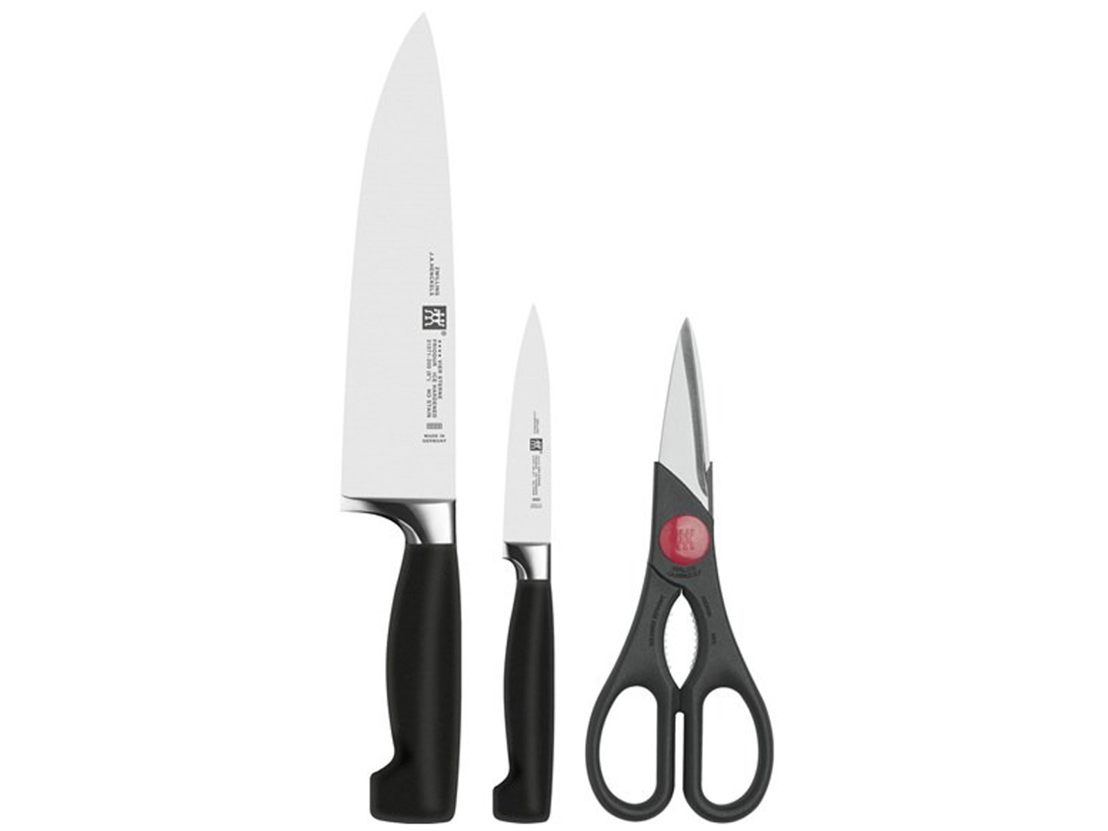 Zestaw noży i nożyczek Zwilling Four Star 3 elementy