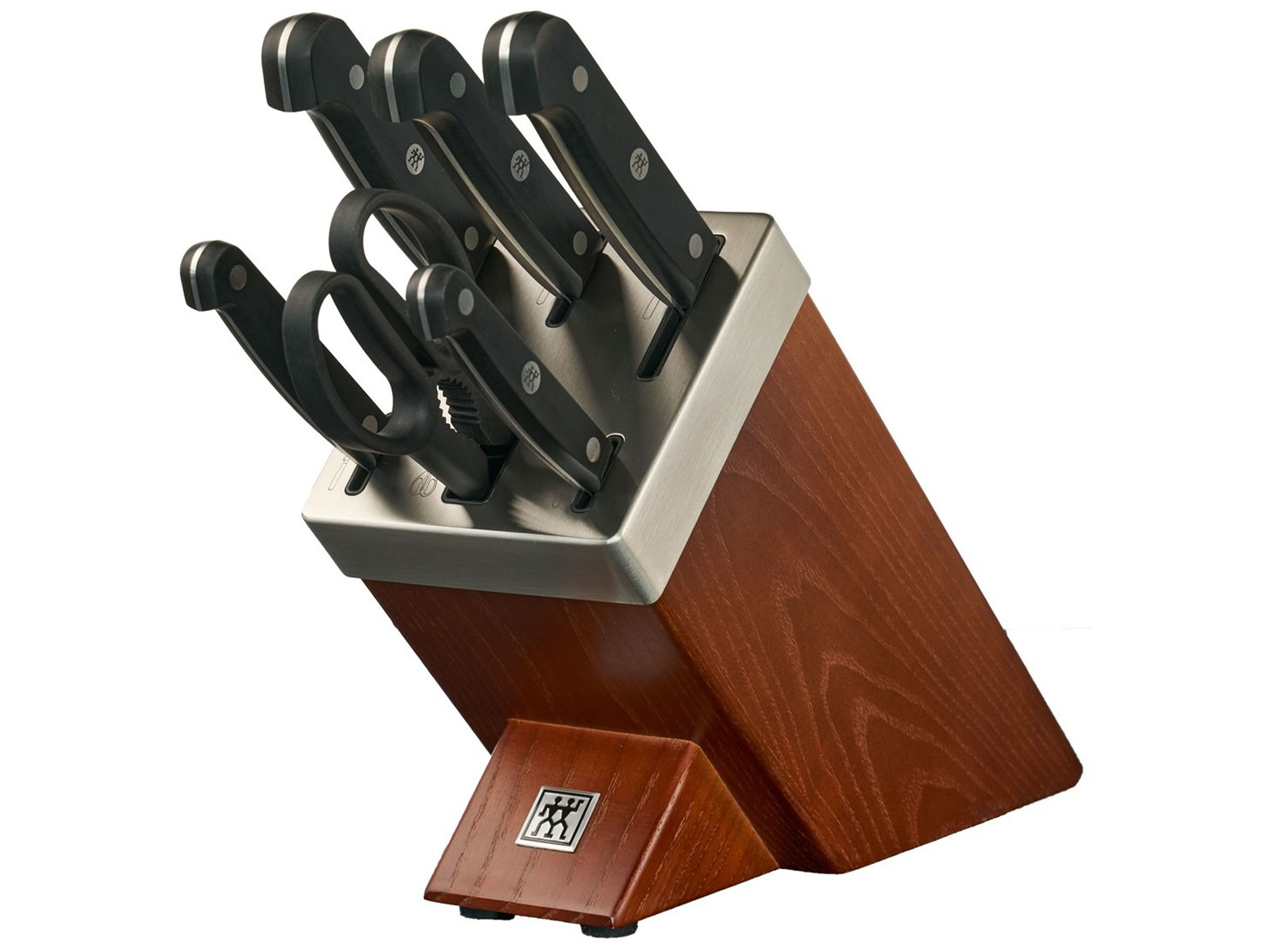 Zestaw noży w bloku samoostrzącym Zwilling Gourmet Brown 6 elementów