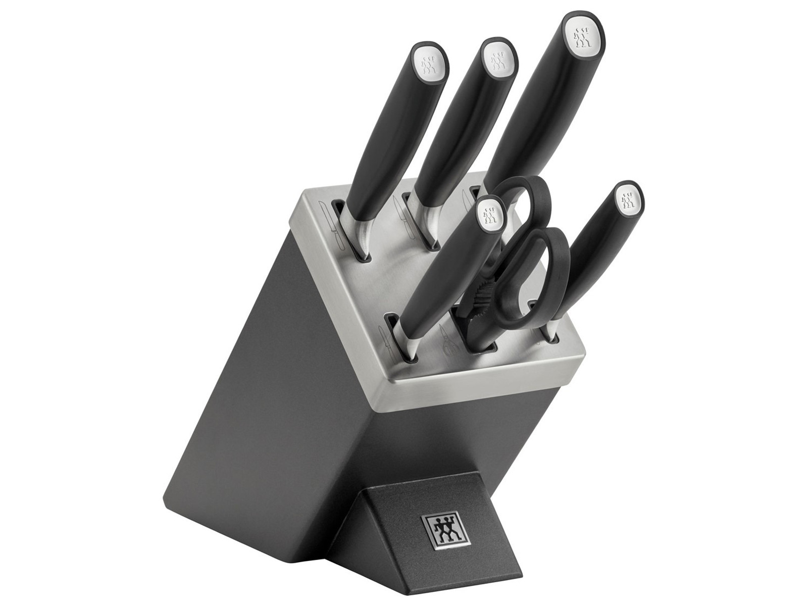 Zestaw noży w bloku Zwilling All Star Black-Silver 6 elementów