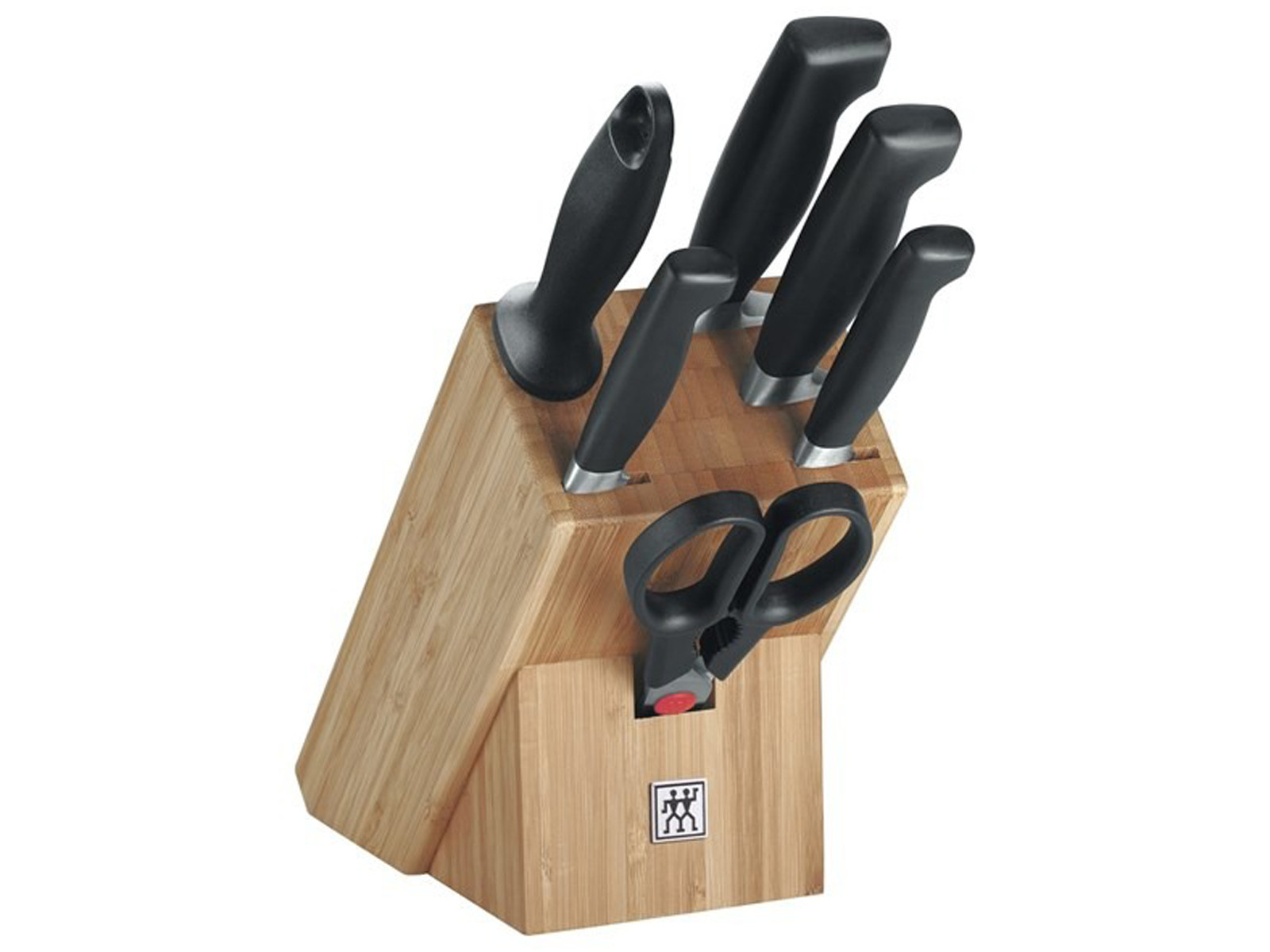 Zestaw noży w bloku Zwilling Four Star Bambus 6 elementów