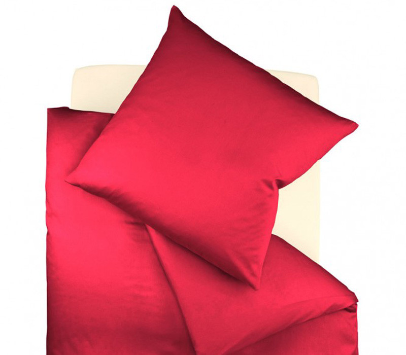 Fleuresse Federa In Raso Di Cotone Makosatin Uni – 100% Cotone Made In Germany, Chiusura Lampo, 40x80 Cm, Colori Taupe E Nero