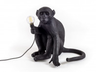 Lampa Seletti Monkey Sitting Black In/Out / Lampa stołowa