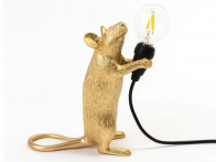 Lampa Seletti Mouse Standing Gold / Lampa stołowa USB..