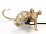 Lampa Seletti Mouse Laying Gold / Lampa stołowa USB