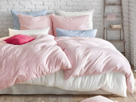 Pościel Fleuresse Linen Provence Pink 135x200..