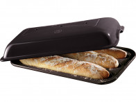 Forma do wypieku bagietek Emile Henry Black 39,5x23cm..