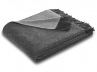 Pled Biederlack Wool Uni Antrazit Grey 130x170..