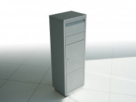 Skrzynka pocztowa drop-in na paczki i listy Letteram Radius Ovation 2 Silver..