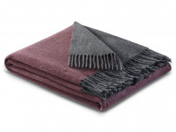 Pled Biederlack Cashmere Wool Rouge-Grey 130x170..