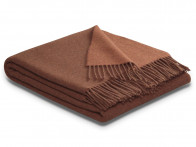 Pled Biederlack Cashmere Wool Rost-Terra 130x170..