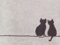Ręcznik Cawo Love Cute Cats Platin..