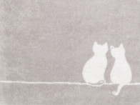 Ręcznik Cawo Love Cats Cute White..