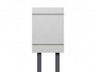 Skrzynka na listy stojąca na 2 słupkach Radius Letterman MB White z gazetownikiem..