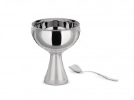 Pucharek z łyżką do deserów Alessi Big Love Silver..
