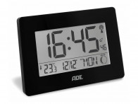 Zegar elektroniczny ADE Black XXL z kalendarzem i termometrem..