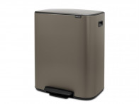 Kosz na śmieci Brabantia Bo Pedal Platinum 60L (2x30L)..