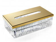 Pudełko na chusteczki 3SC Elegance Crystal Gold..