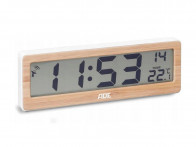 Zegar elektroniczny ADE Bambus z termometrem..
