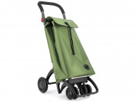 Wózek na zakupy Rolser I-Bag 4.2 TOUR Plus Green / dwukierunkowy składany regulowany skrętny..