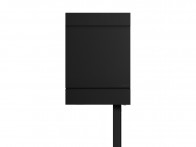 Skrzynka na listy stojąca na słupku Radius Letterman M Black z gazetownikiem..