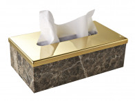 Pudełko na chusteczki 3SC Elegance Emperador Gold..