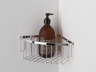 Półka ścienna pod prysznic narożna Decor Walther DW 229 Chrome..