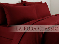 Pościel La Pura Uni Dark Red 140x200..