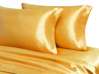 Pościel jedwabna Seidenweber Uni Gold - poszewka na poduszkę 40x40..