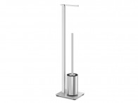 Stojak na papier i szczotkę Zack Carvo Steel Matt..