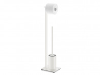 Stojak na papier i szczotkę Zack Carvo White Matt..