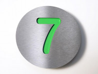Tabliczka numeryczna Radius 7 Green..