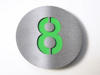 Tabliczka numeryczna Radius 8 Green..