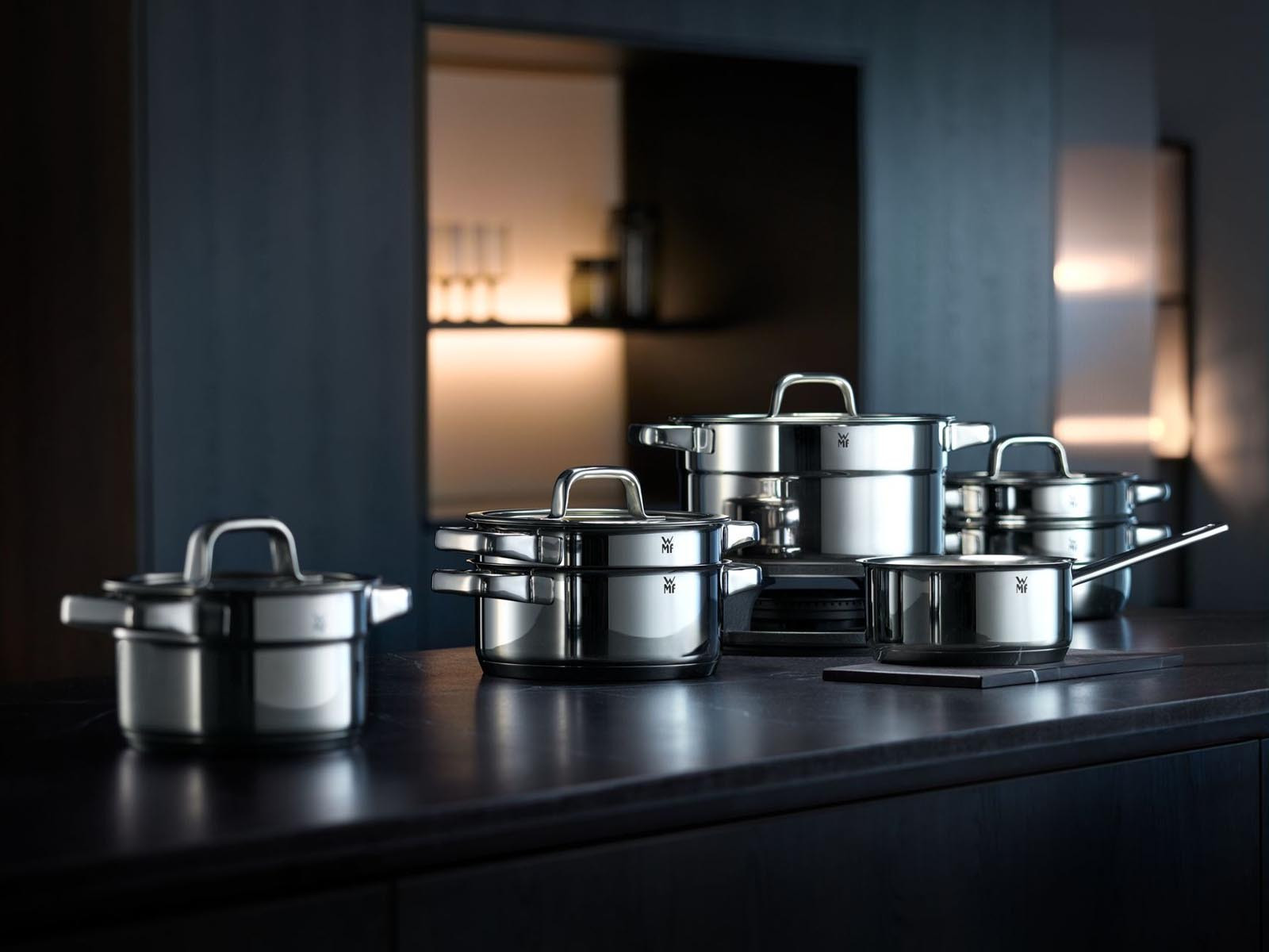 Zestaw garnków x5 WMF Compact Cuisine 9-częściowy  