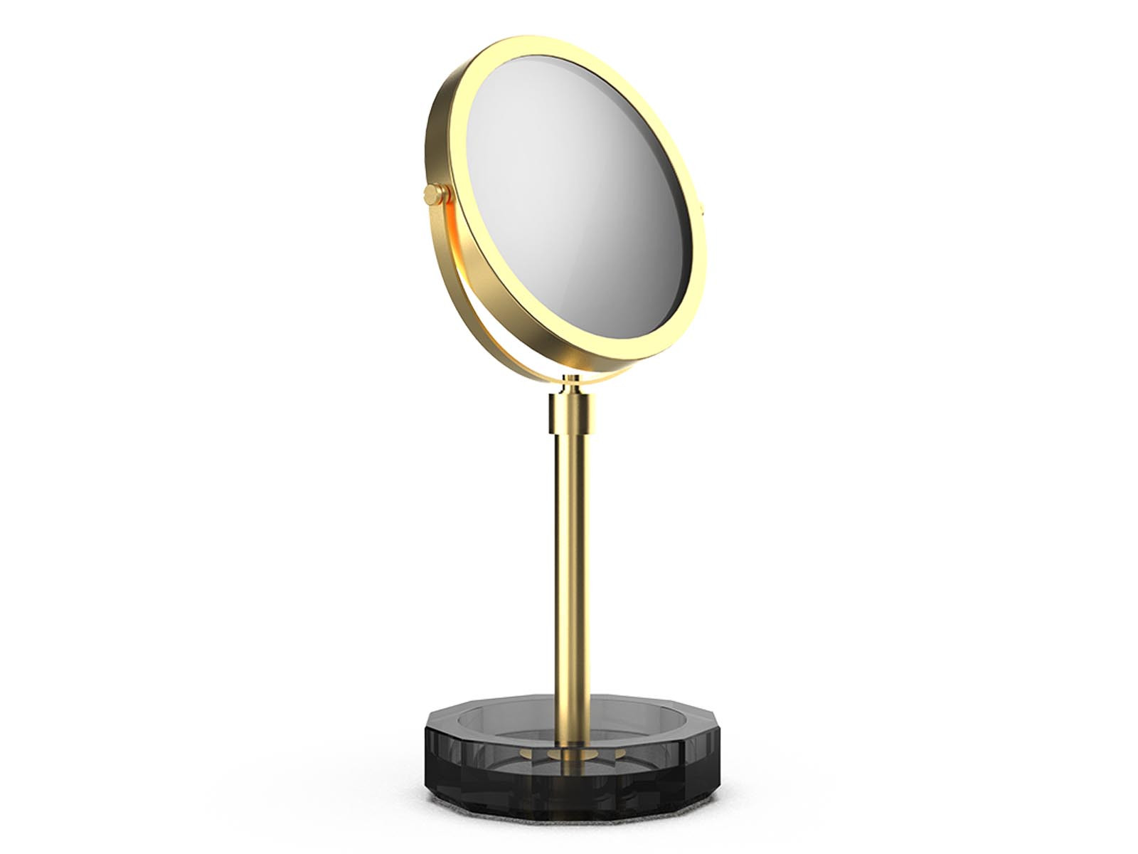 Lusterko kosmetyczne 5x/1x Decor Walther Kristall KR KSA Gold Matt Anthracite