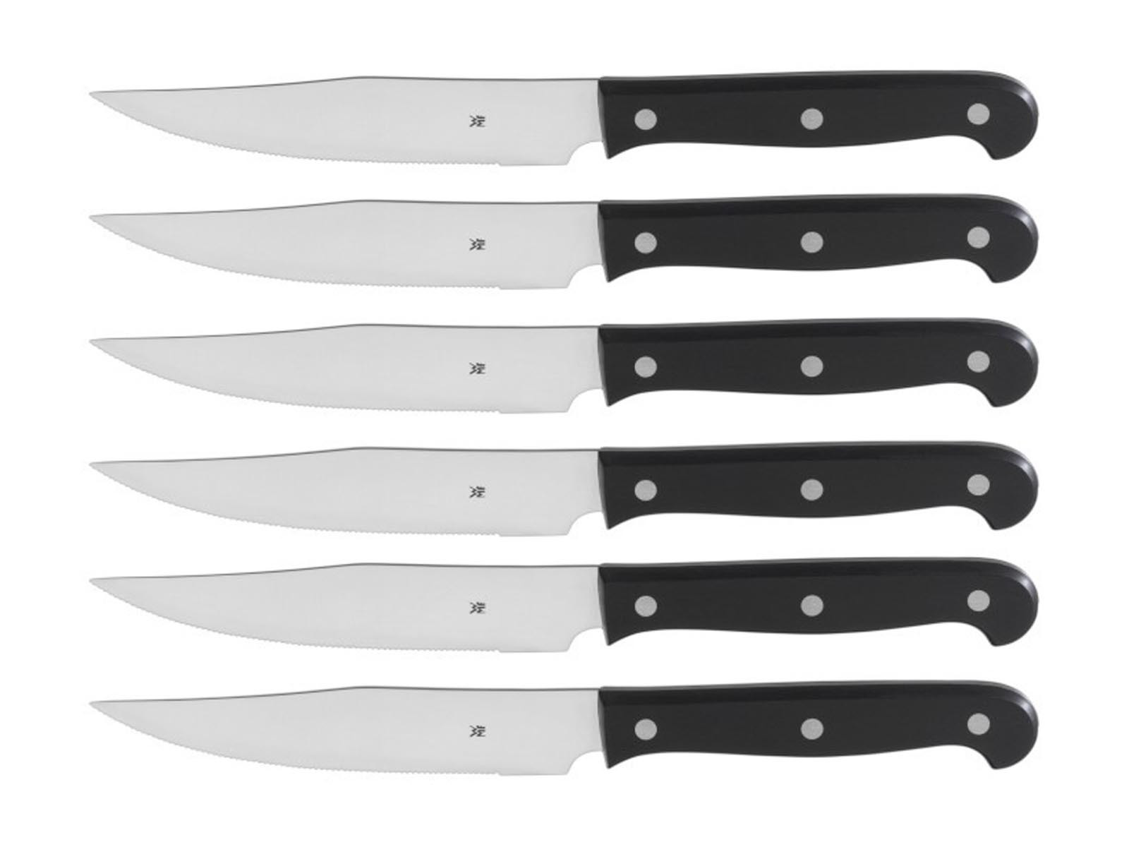 Noże do steków x6 komplet WMF Kansas Black
