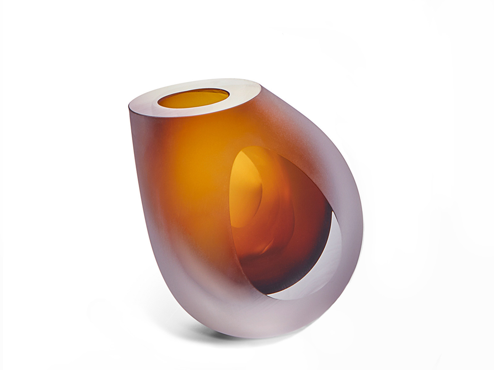 Wazon dekoracyjny Philippi Occhio Glass Amber