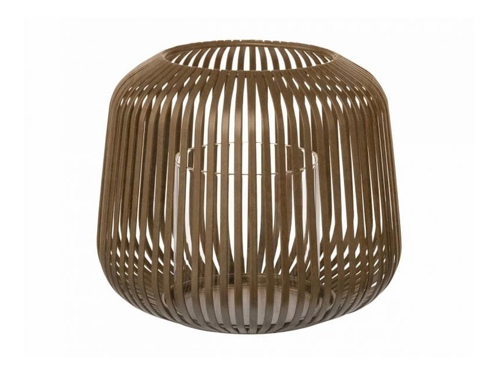 Lampion latarnia z kloszem Blomus Lito Rusty Look S