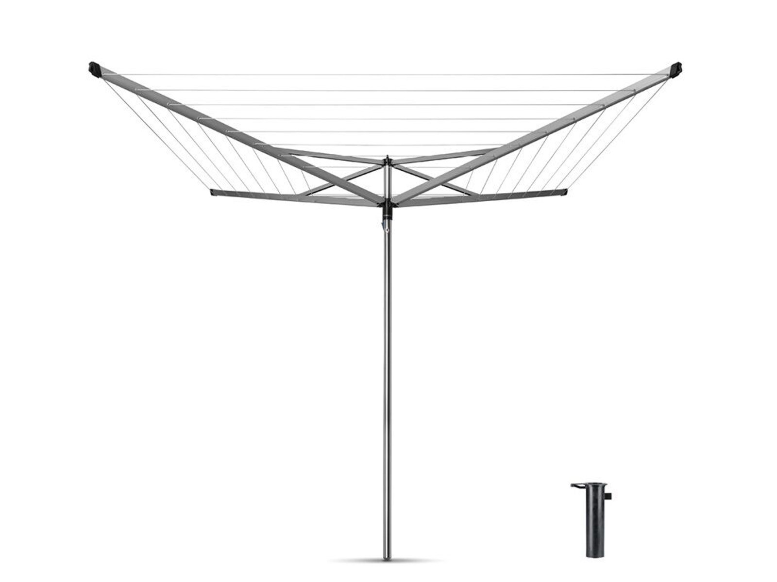 Suszarka na pranie ogrodowa Brabantia Rotary Essential Grey Metallic 40m 