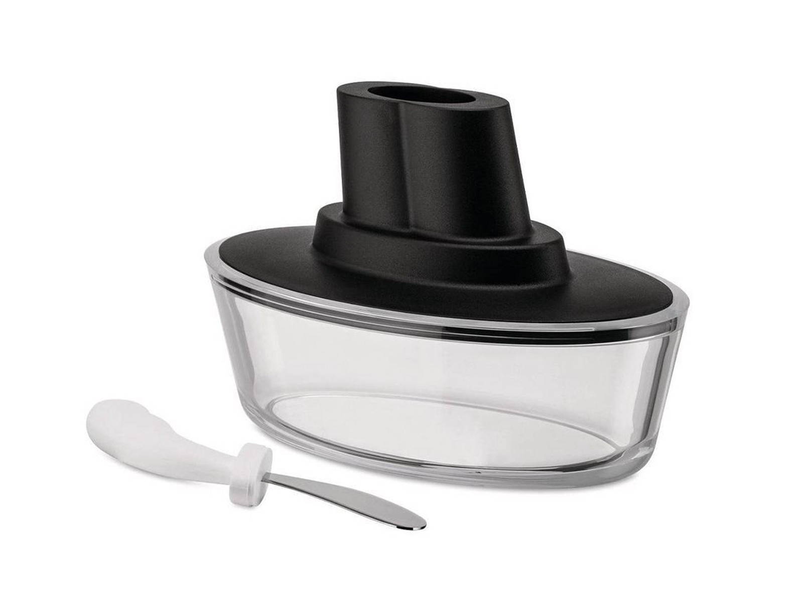 Maselniczka ze szpatułką Alessi Ship Shape Black