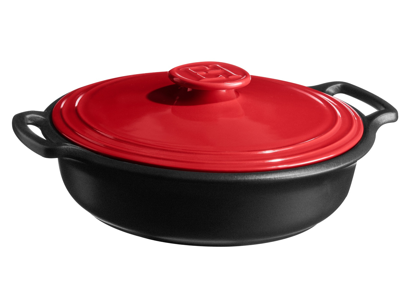 Patelnia Emile Henry Sublime+ IND Black/Red 4l z pokrywką