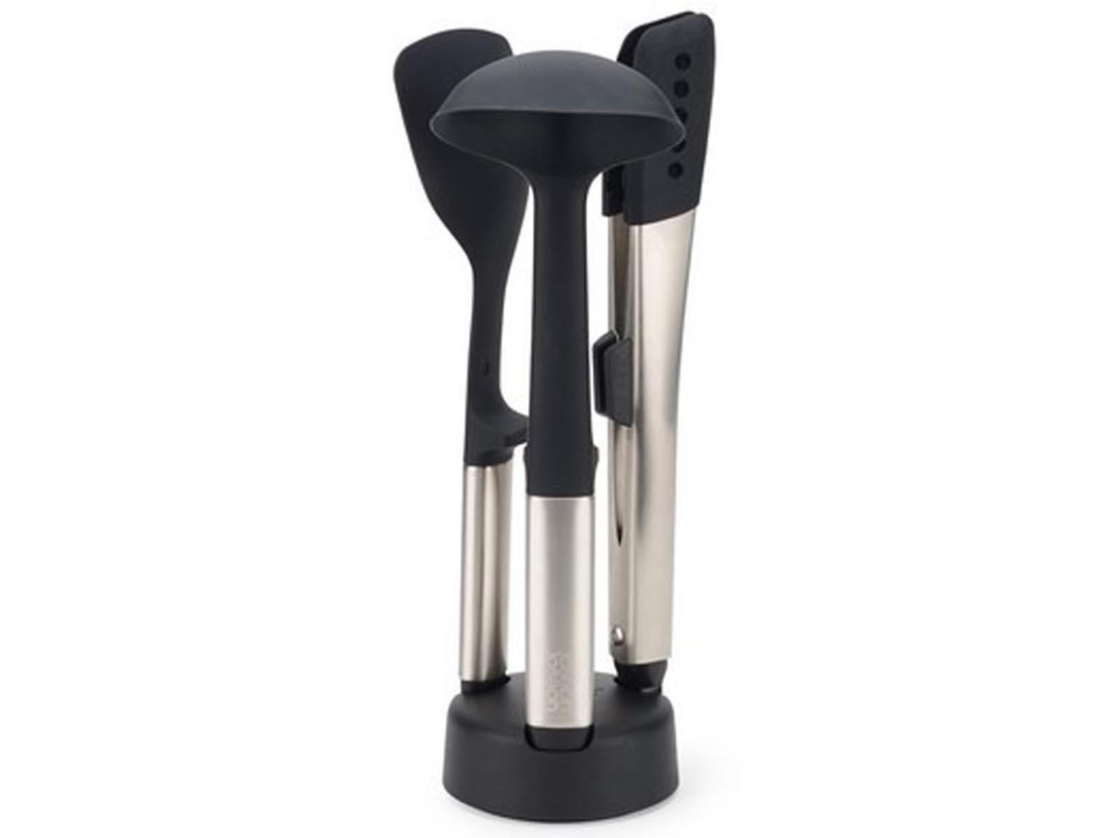 Zestaw przyborów ze stojakiem Joseph Joseph Elevate Fusion Steel 4 el.