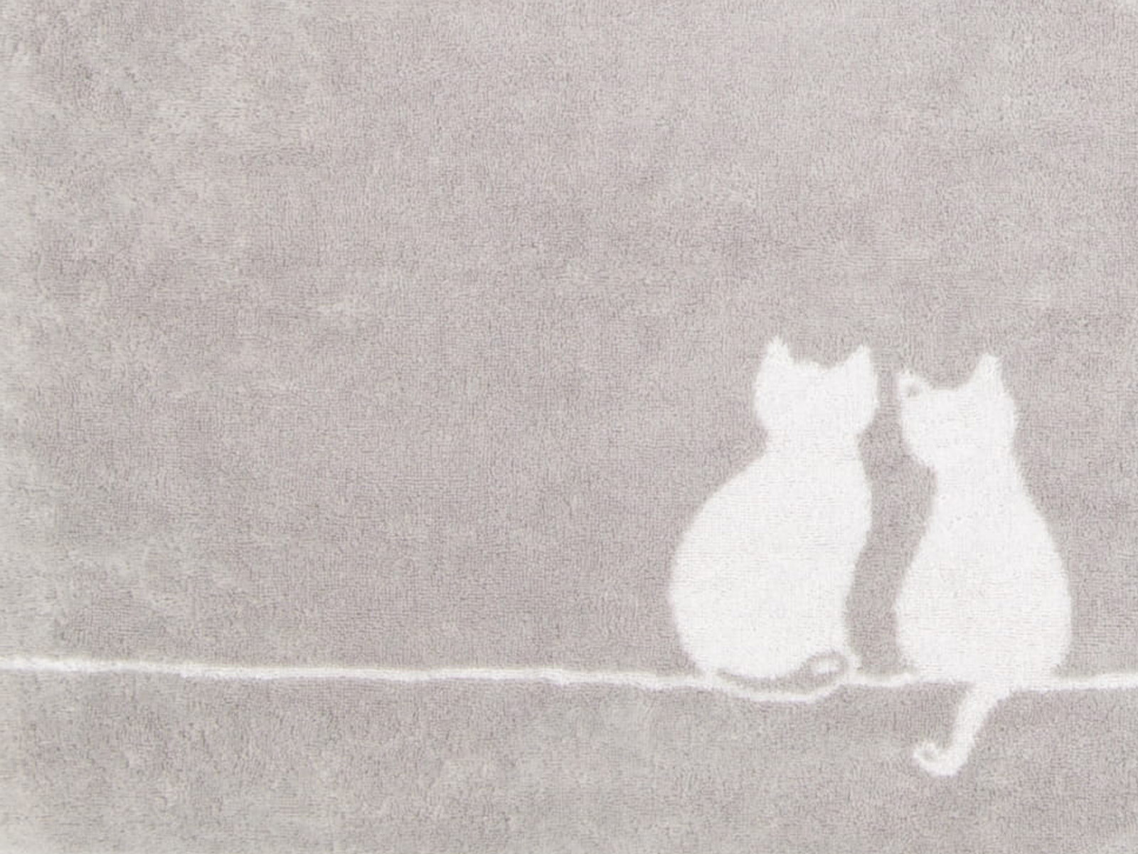 Ręcznik Cawo Love Cats Cute White