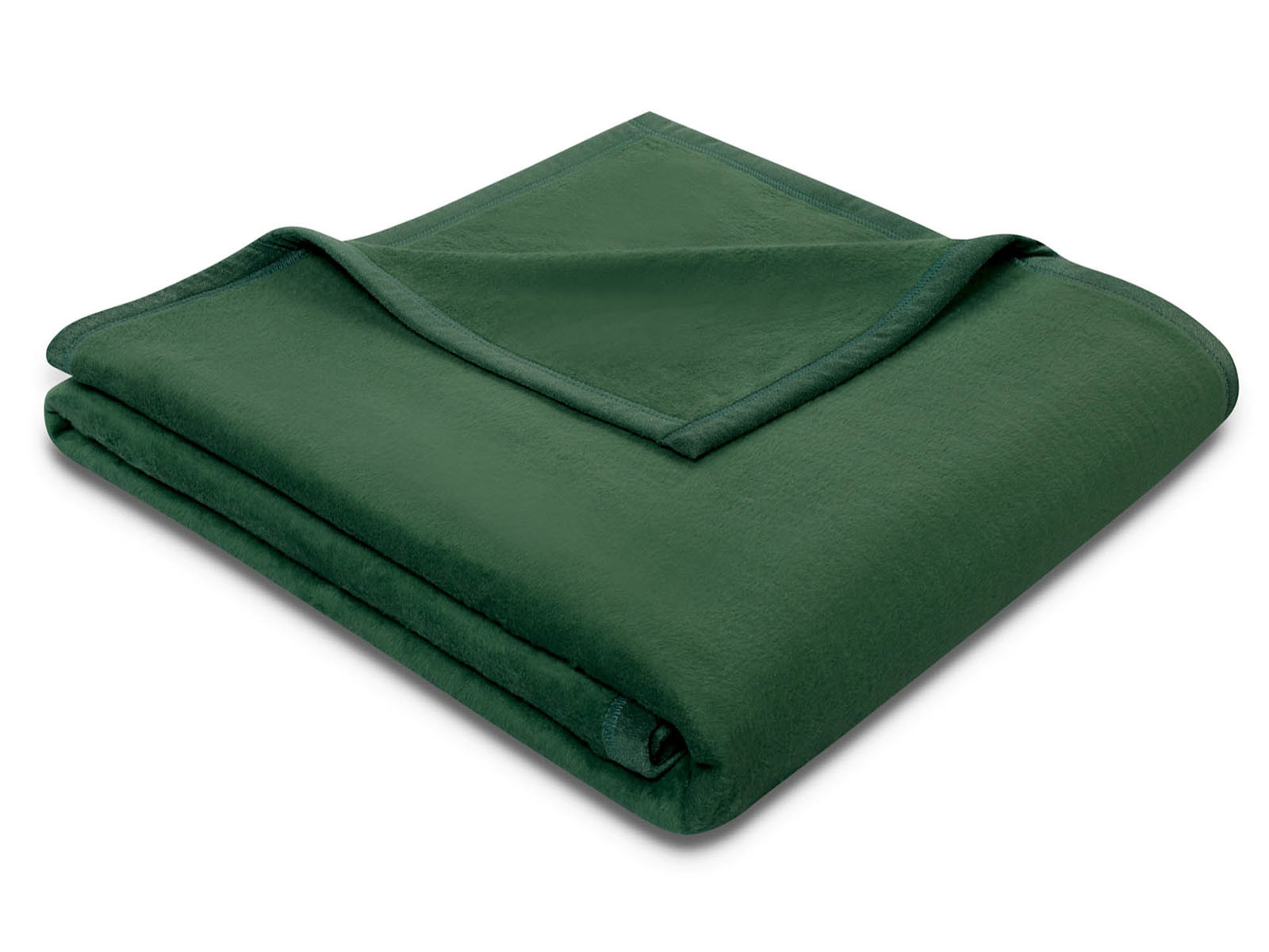 Koc Biederlack Uni Cotton Sense Green 150x200