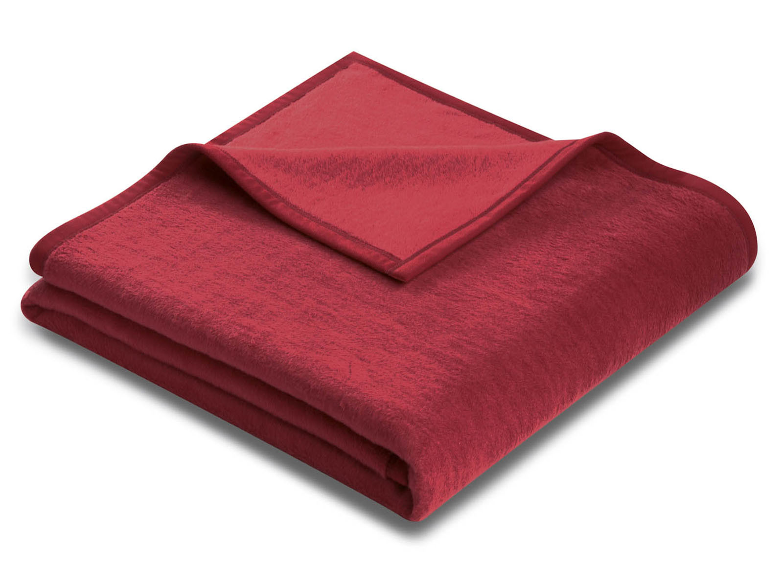 Koc Biederlack Uni Cotton Sense Red 150x200